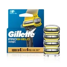 더나은 프로쉴드 호환 5중 면도날 호환 질레트 프로쉴드, 4개입, 3세트