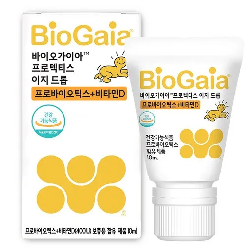 바이오가이아 프로텍티스 이지드롭 프로바이오틱스 + 비타민 D 영양제, 10ml