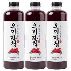 문경 오미자청 대용량 진한 맛 오미자 엑기스 원액, 1개, 3개입, 1.1kg
