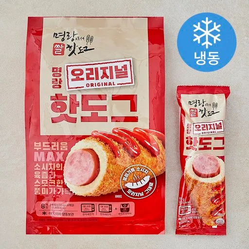 명랑 오리지널 핫도그 (냉동), 85g