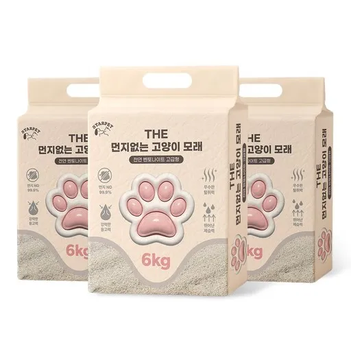 THE 먼지없는 벤토나이트 고양이모래 18kg