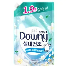 다우니 실내건조 초고농축 섬유유연제 프레시 클린 자스민향 리필, 1.35L