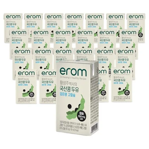 이롬 황성주 박사의 국산콩 두유 검은콩 고칼슘