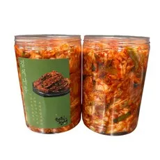 원칙과정성 100% 국산 위 편한 양배추 별미 겉절이 김치 주문 여행캠핑캔김치, 1개, 1kg