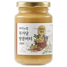 마이노멀 무가당 땅콩버터 100% 크런치, 1개, 250g