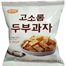 제미과 바삭한 오븐에 직접 구운 수제 두부과자 두부칩, 80g, 6개