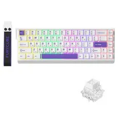 FURYCUBE M68HE 8k 래피드 트리거 자석축 기계식 게이밍키보드 e-sports, 마그네틱축(자석축), M68 HE, 아르테미스 화이트
