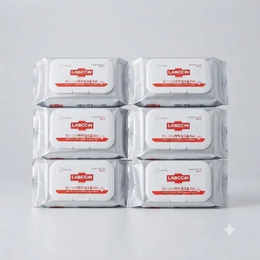 랩신 냄새제거 다목적 알코올 티슈 캡형, 45g