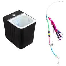 BASSKING낚시 UV 축광기 집어등 LED 램프 휴대용 미니 하나, 1개, 블랙