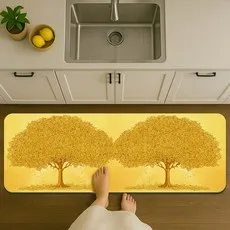 룰루홈 규조토 발매트 욕실 화장실 주방 재물운 금전운, 황금나무 돈나무