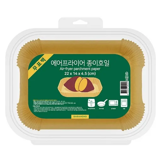 가가호호 무표백 에어프라이어 종이호일 오븐형, 22cm