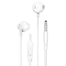 필립스 오픈형 3.5mm 고음질 스테레오 마이크 지원 시원한 착용감 주변소리 들리는 안전형 PC 호환 유선 이어폰 TAUE101 화이트