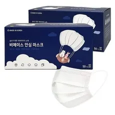 국산 일회용 덴탈마스크, 소형 화이트, 1개, 100매