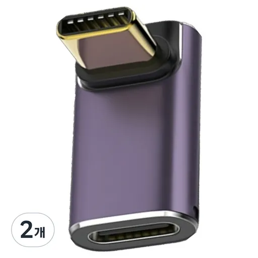 수피 USB4 썬더볼트 호환 C to C타입 40Gbps 8K 240W L자형 젠더, GD22