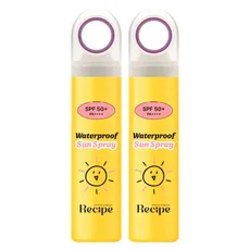 레시피 워터프루프 선스프레이 SPF50+ PA++++, 2개, 80ml