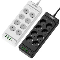 ORDFLES C타입 고속충전 PD20W USB 멀티탭 4/6/8구 고용량 4000W 과부하차단 KC인증, 8구 화이트, 1개, 2m