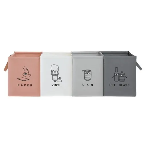모노블 반전매력 재활용 분리수거함 4종 세트