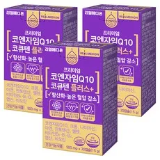 ๋ฆฌ์ผ๋ฉ๋์จ ์ฝ์์์ Q10 ์ฝํํ
ํ๋ฌ์ค 15g, 30์ , 3๊ฐ