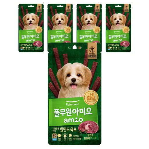 풀무원아미오 강아지 자연담은 육포
