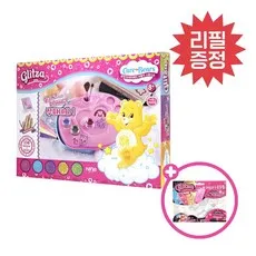반짝반짝 빛나는 글릿자 케어베어 러블리 스튜디오 어린이 타투 키즈 타투 반짝이 타투 지워지는 타투 꾸미기 놀이, 글릿자 케어베어 러블리 스튜디오+글릿자 리필 증정, 1개, 혼합색상