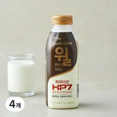 에치와이 헬리코박터 프로젝트 윌 마시는 요구르트, 4개, 1개입, 500ml