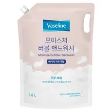 애경바세린 모이스처 버블 핸드워시 베이비파우더향 리필, 1.8L