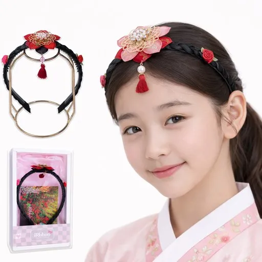 아이르본 한복 머리장식 선물세트 배씨머리띠