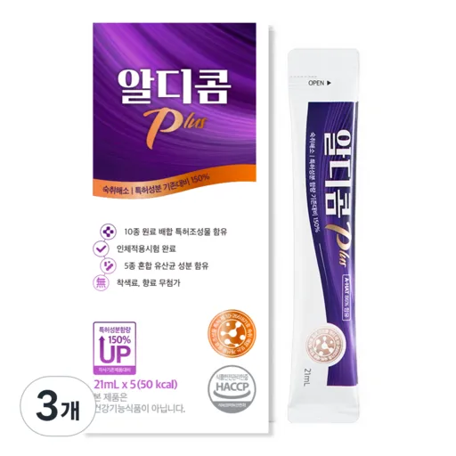 [공식] 숙취해소제 알디콤Plus 액상 스틱형 5포입, 105ml