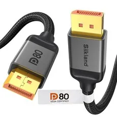 실크랜드 VESA DP케이블 프리미엄 80Gbps 16K DP to DP 2.1 케이블, 2m, 1개