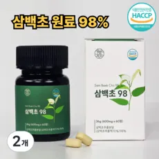 함량의꿈 삼백초 추출물 식약청 HACCP 인증 제조시설 100% 정품, 2개, 60정