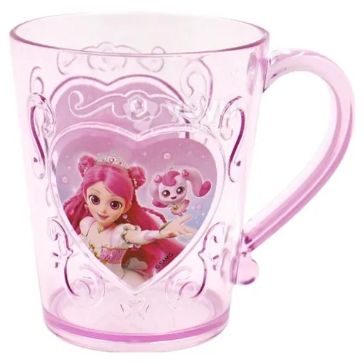 YUYU 프린세스 캐치티니핑 입체투명컵, 혼합색상, 1개, 300ml