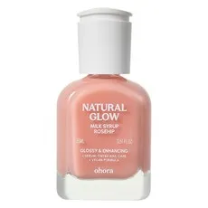 오호라 내추럴 글로우 밀크시럽 네일 강화제 로즈힙, 15ml