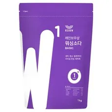 레인보우샵 워싱소다 베이직 분말세제, 1개, 1kg