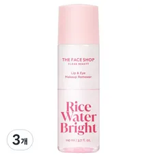 TFS.클렌징 더페이스샵 미감수 브라이트 립 앤 아이 메이크업 리무버, 3개, 110ml