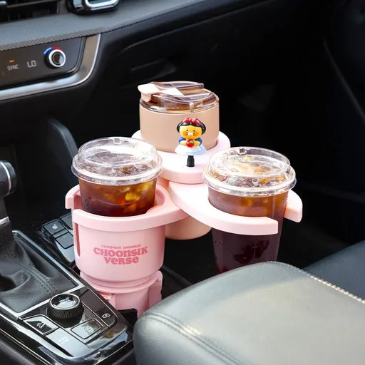 카카오프렌즈 춘식버스 3단 멀티 차량용 컵홀더