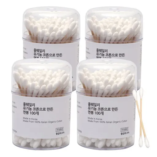 올웨일리 국산 오가닉 면봉 이탈리아 코튼