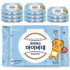 마이비데 클린케어 화장실용 물티슈 캡형, 55g