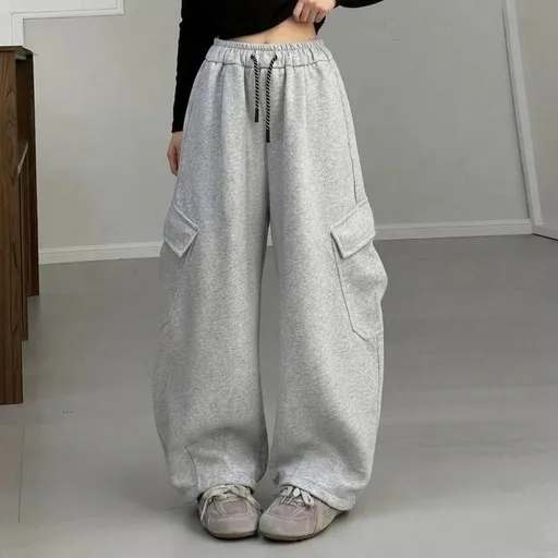 투나이언 봄신상 주니어 여아 트레이닝 와이드 카고 팬츠 초등 중학생 바지