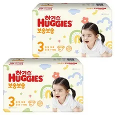 하기스 보송보송 밴드형 기저귀 남여공용, 3단계, 112매
