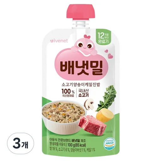 아이배냇 배냇밀 짜먹는 실온 이유식, 100g, 1개, 닭가슴살비트진밥