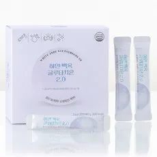 하얀백옥 2.0 미백 특허원료 고순도 글루타치온 콜라겐 비타민C, 60g