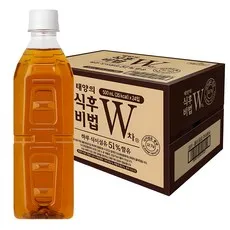 태양의식후비법W차 무라벨, 500ml