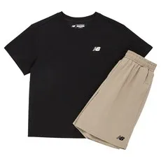 뉴발란스키즈 EXCLUSIVE_싱글 반팔 티셔츠 + 하의 세트 NK9YGB201U