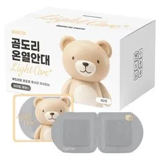 곰도리 라이트 케어 플러스 온열안대 무향, 40개입, 1개