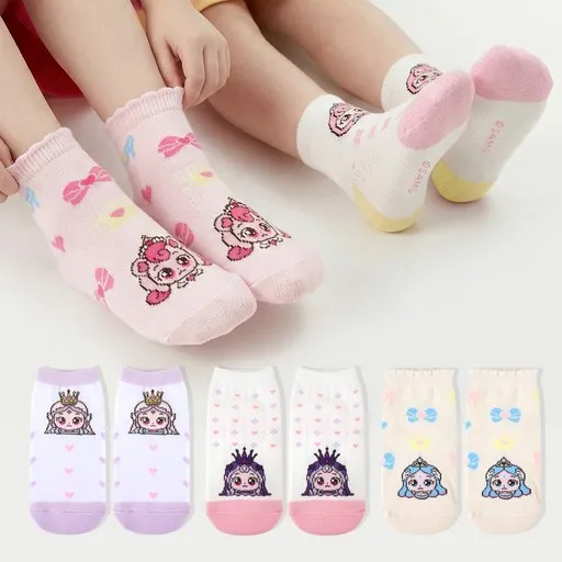 프리미에팜 아동용 캐치 티니핑 프린세스 시리즈 단목 양말 5족