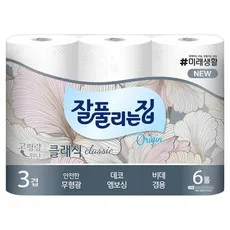 잘풀리는집 뉴 오리진 클래식 화장지, 25m