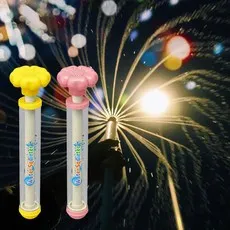 벨베이비 두꺼운 꽃 분수물총 27cm 2p, 핑크색 + 노란색, 1세트