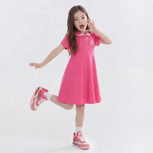 프리미에팜 아동용 캐치 티니핑 5부 반팔 원피스