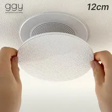 GGY 아파트 안내방송 스피커 소음 차단 방음 스펀지 스티커, 원형 12cm, 1개