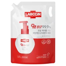랩신 토탈 포밍 핸드워시 파우더리 허브향 리필, 1개, 1.8L